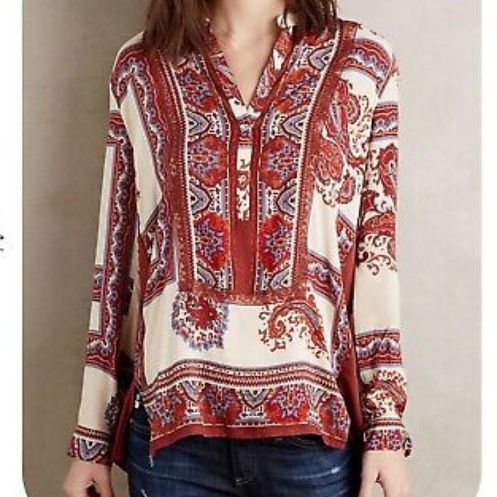 Anthropologie Tiny Boho style top